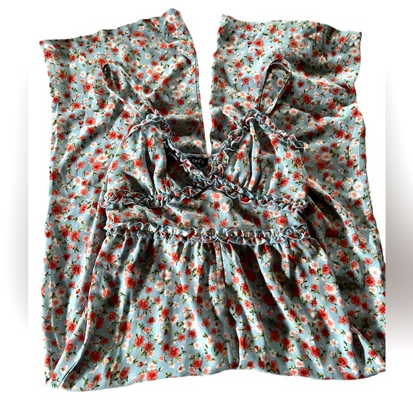 NWT Ke Ned Ik Floral Romper - Picture 2 of 5
